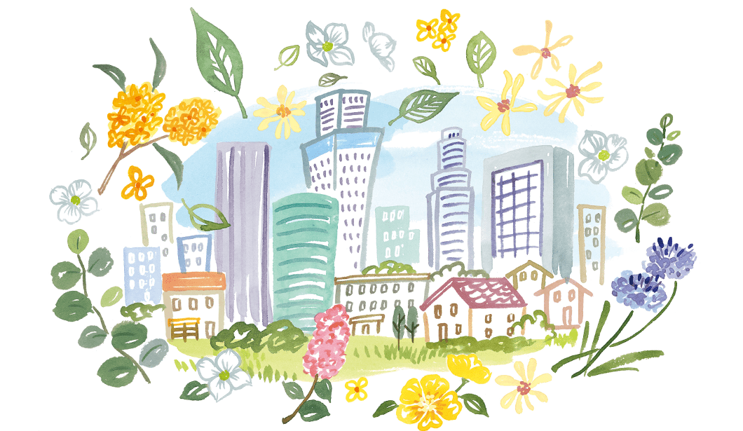 4つの想い「樹木葬は街の豊かさになる」イメージ