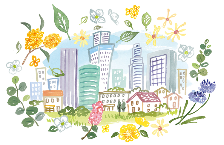 4つの想い「樹木葬は街の豊かさになる」イメージ